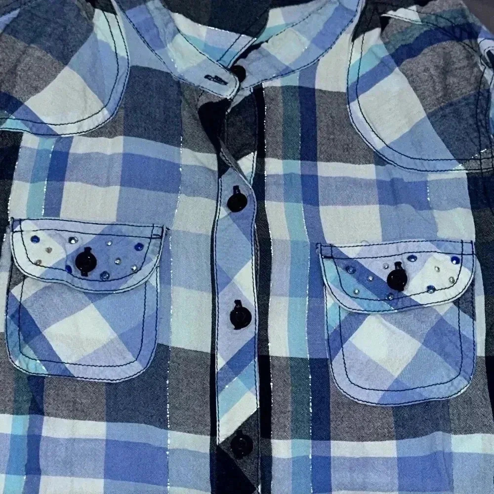 Justice Girls Flannel T-Shirt - Picture 6 of 6